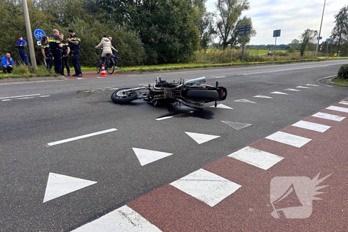 Motorrijder gewond bij aanrijding met automobilist