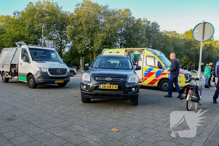 Fietser geschept op oversteekplaats