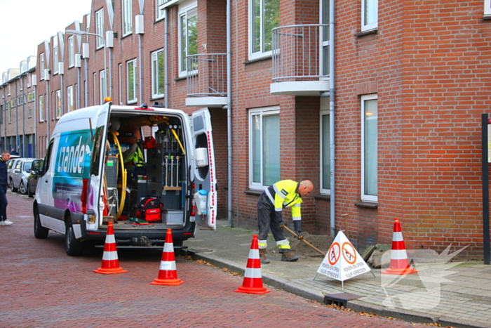 Straat afgezet na melding gaslekkage