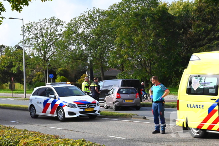 Grote opstopping door ongeval met drie voertuigen