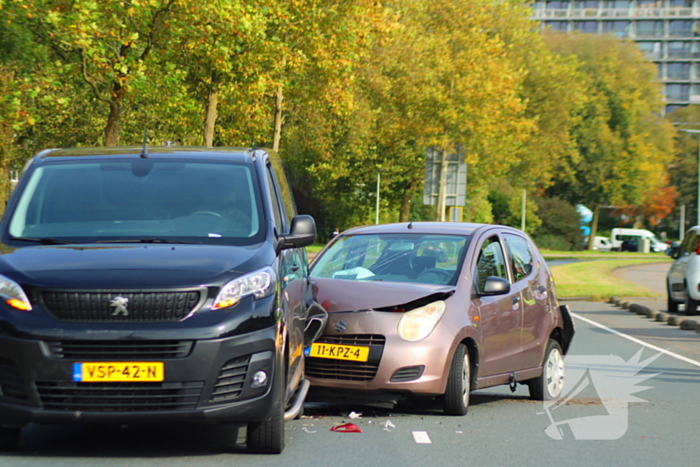 Grote opstopping door ongeval met drie voertuigen