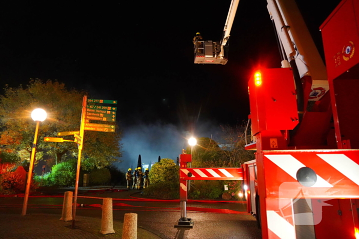 Grote rookontwikkeling bij brand bungalowpark