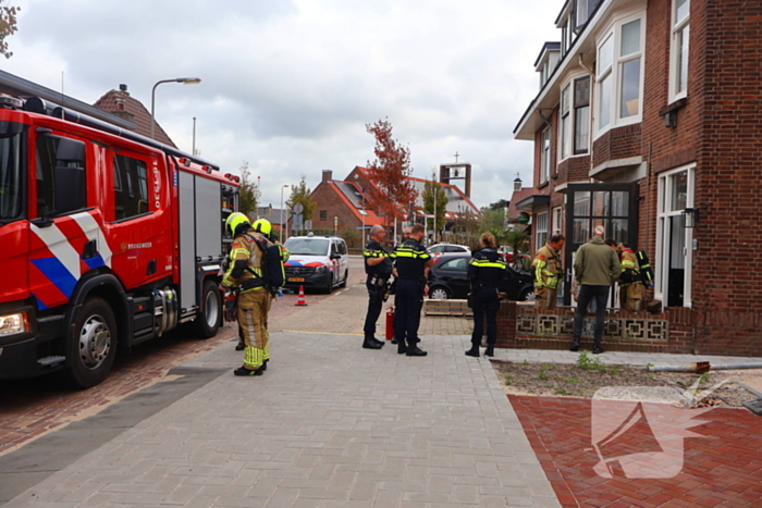 Motor van afzuiginstallatie vat vlam