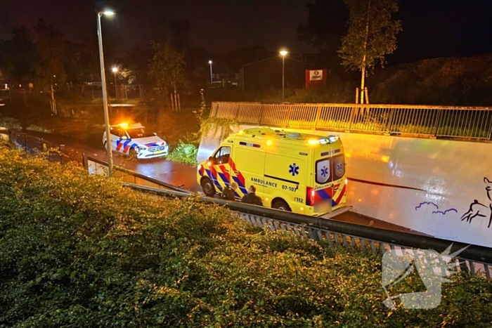 Fietser gewond na val in fietstunnel