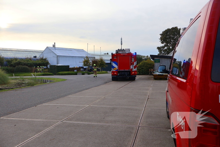 Brandweer ingezet voor gaslekkage bij kas