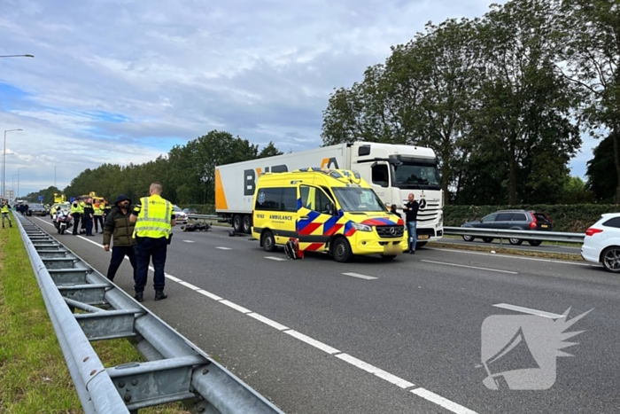 Traumahelikopter landt op provinciale weg wegens ongeval