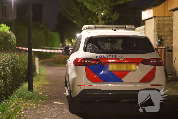 Politie onderzoek naar aanleiding van explosie