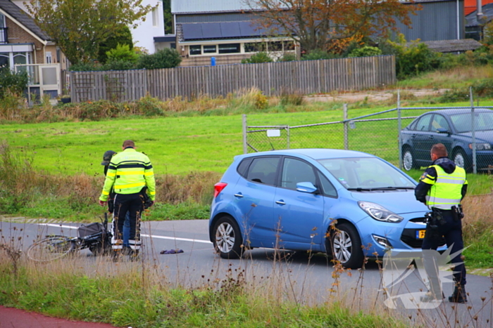 Fietser gewond bij aanrijding met auto