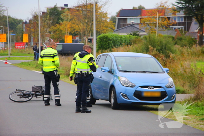 Fietser gewond bij aanrijding met auto