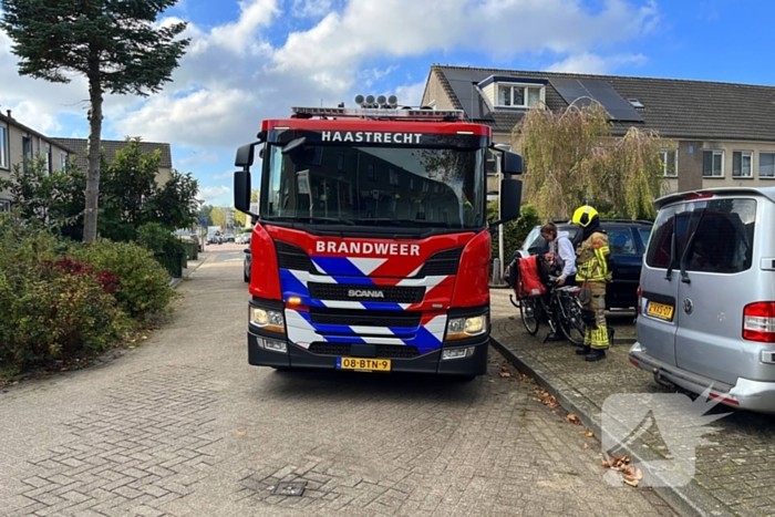 Gasleiding geraakt tijdens werkzaamheden