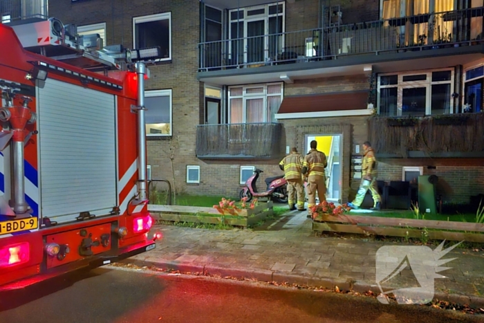 Scooter in berging zorgt voor stankoverlast