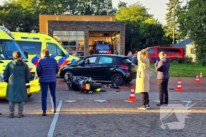 Motorrijder ernstig gewond bij ongeval met auto