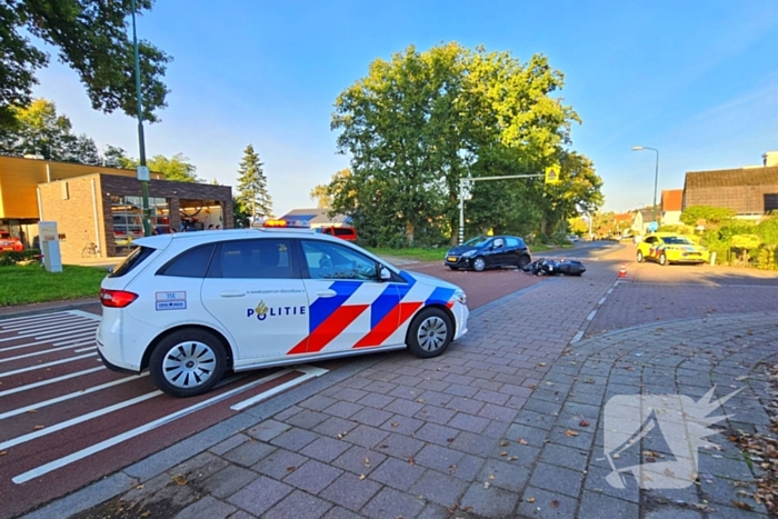 Motorrijder ernstig gewond bij ongeval met auto