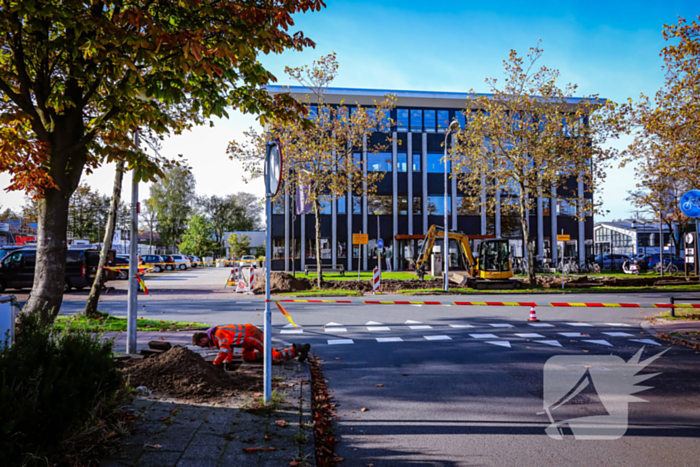 Weg afgesloten vanwege gaslekkage