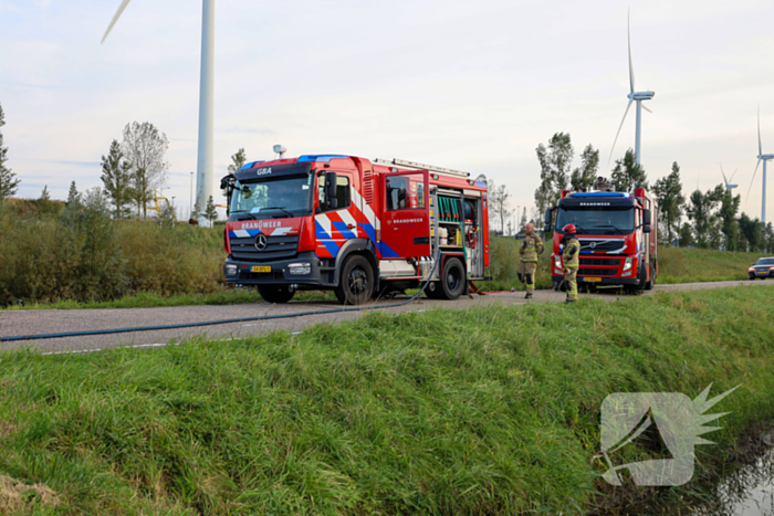 Personenauto gaat in vlammen op