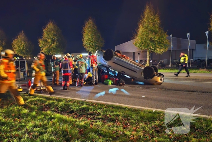 Brandweer oefent ernstig ongeval op provinciale weg