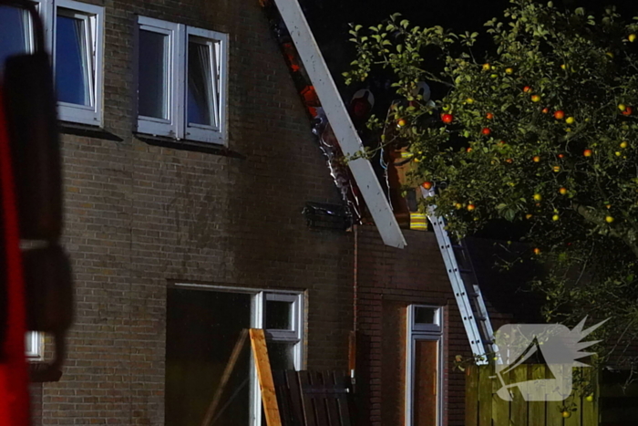 Uitslaande brand in leegstaande woning