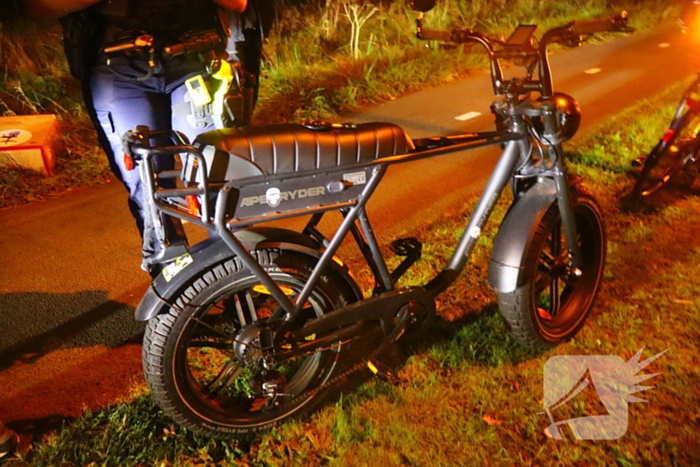 Fatbiker en fietser komen met elkaar in botsing