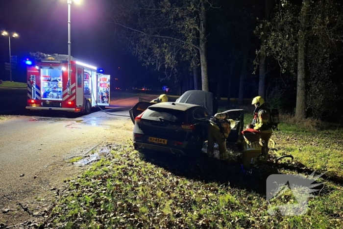 Auto flink beschadigd door brand