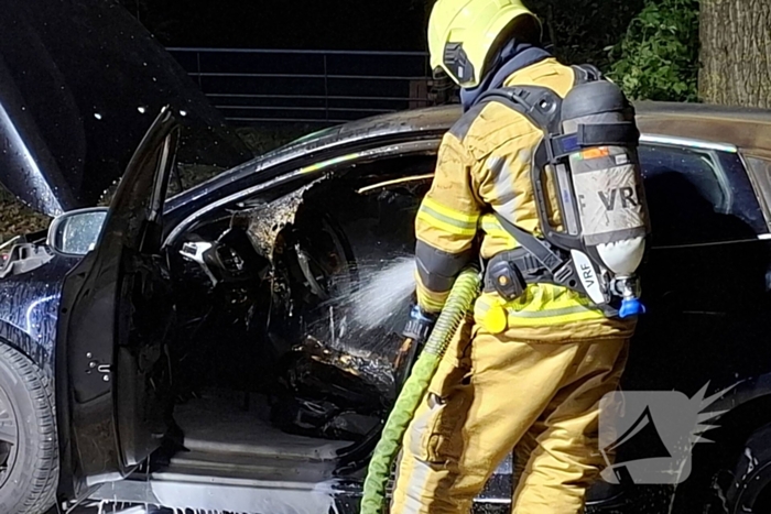 Auto flink beschadigd door brand