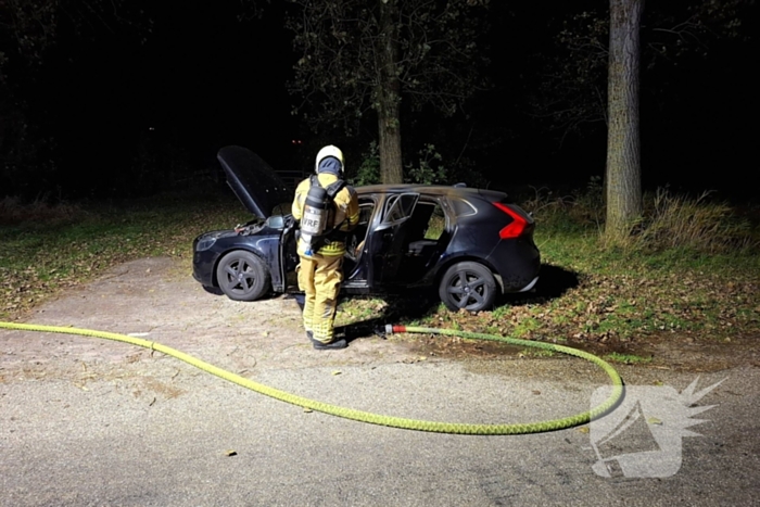 Auto flink beschadigd door brand