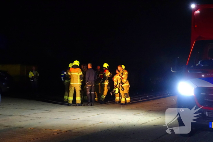 Zitmaaier veroorzaakt brand in loods