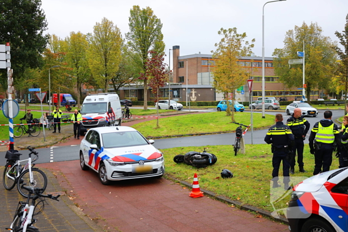 Scooterrijder gewond na achtervolging