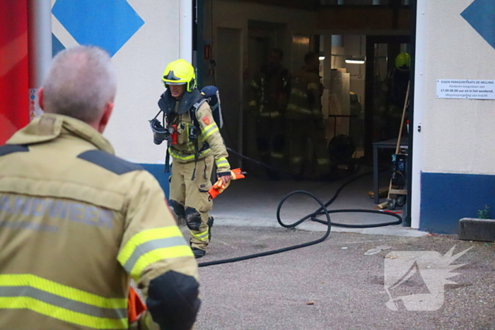 Brand in werkplaats snel onder controle