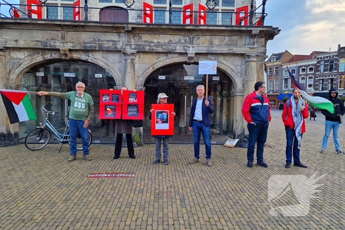 Pro-palestina demonstratie in binnenstad