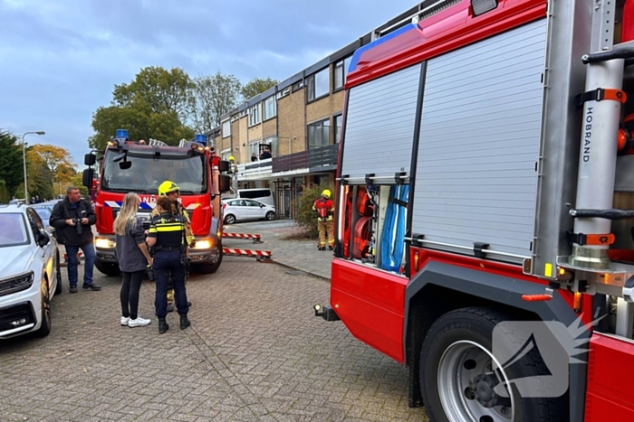 Brand in keuken door pan met olie