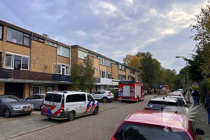 Brand in keuken door pan met olie