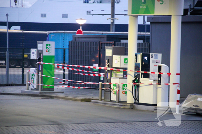 Tankstation afgezet vanwege gaslek bij pomp