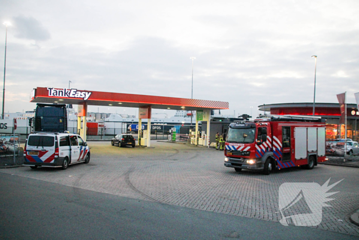 Tankstation afgezet vanwege gaslek bij pomp