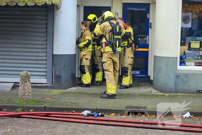 Brandweer forceert deur supermarkt