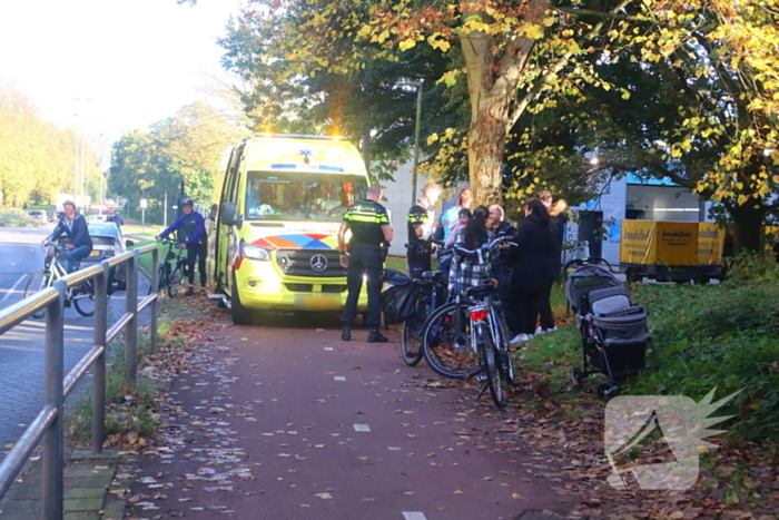 Voetganger gewond bij botsing met fietser