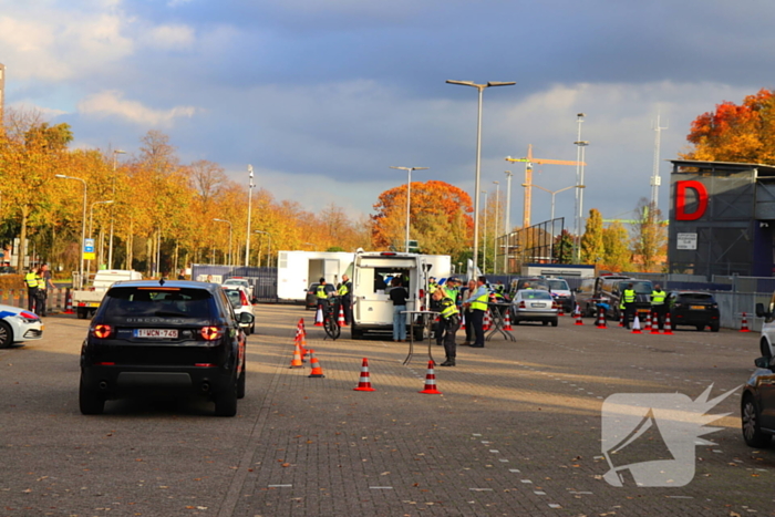 Grote verkeerscontrole in stad