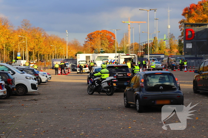 Grote verkeerscontrole in stad