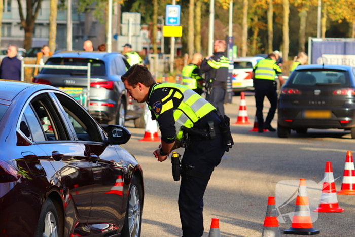 Grote verkeerscontrole in stad