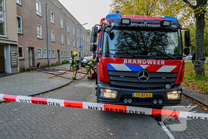 Veel rookontwikkeling bij keukenbrand