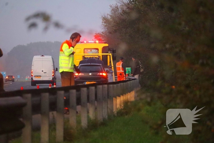 Autobrand blijkt koelvloeistoflekkage