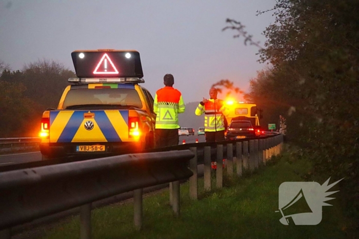 Autobrand blijkt koelvloeistoflekkage