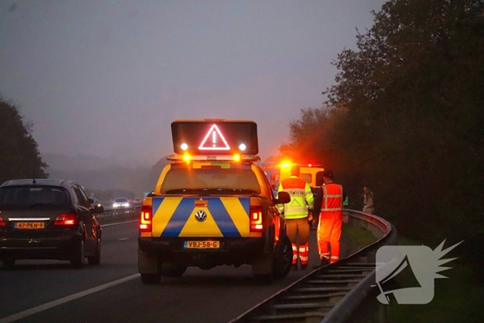 Autobrand blijkt koelvloeistoflekkage