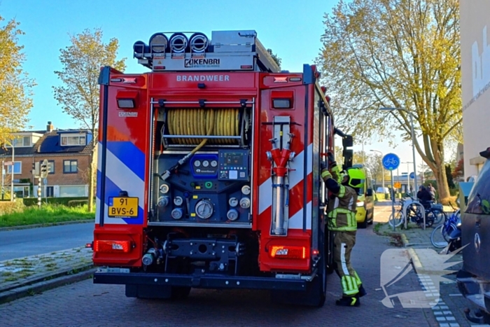 Vetpan zorgt voor brandmelding in flatwoning