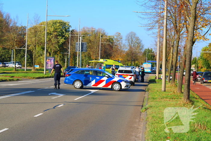 Fietser gewond bij botsing met auto