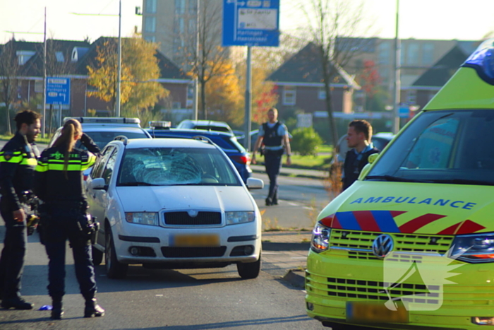 Fietser gewond bij botsing met auto