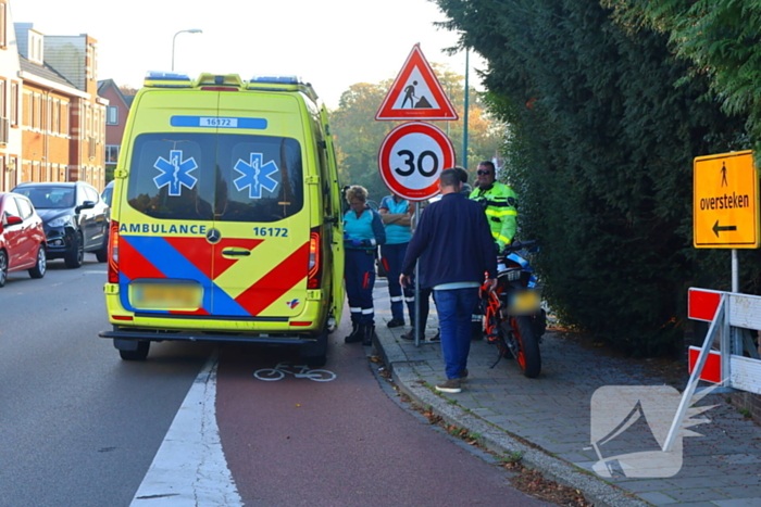 Motorrijder gewond bij botsing met scooter