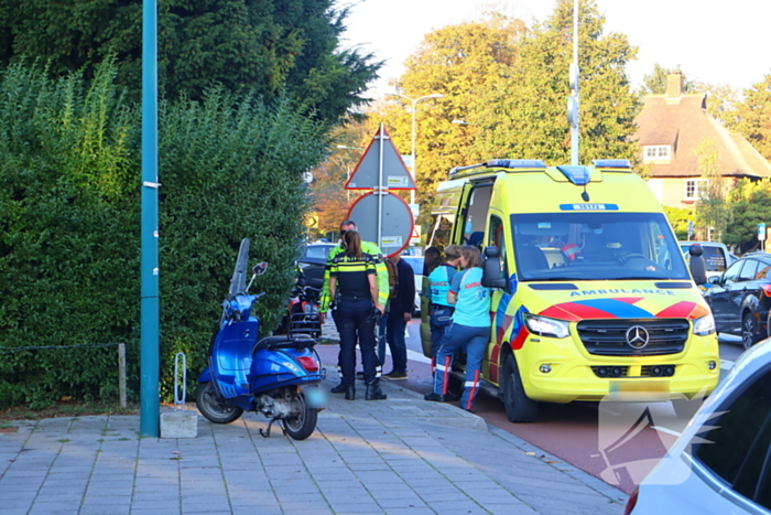 Motorrijder gewond bij botsing met scooter