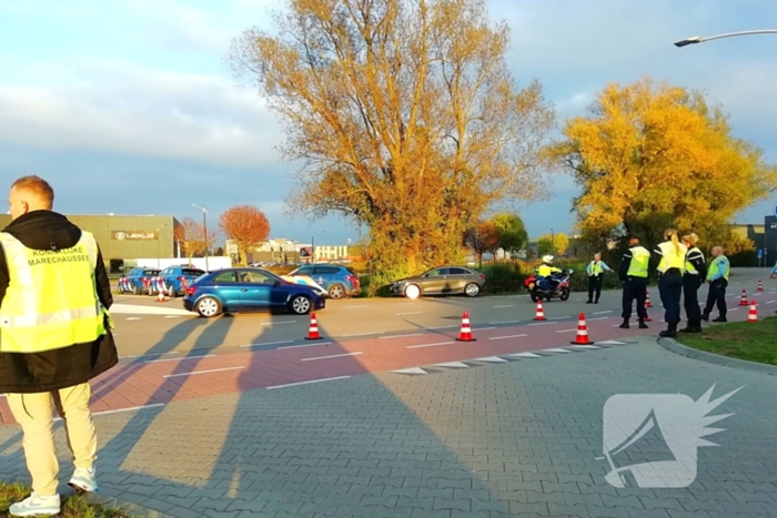 Grote verkeerscontrole door Koninklijke Marechaussee