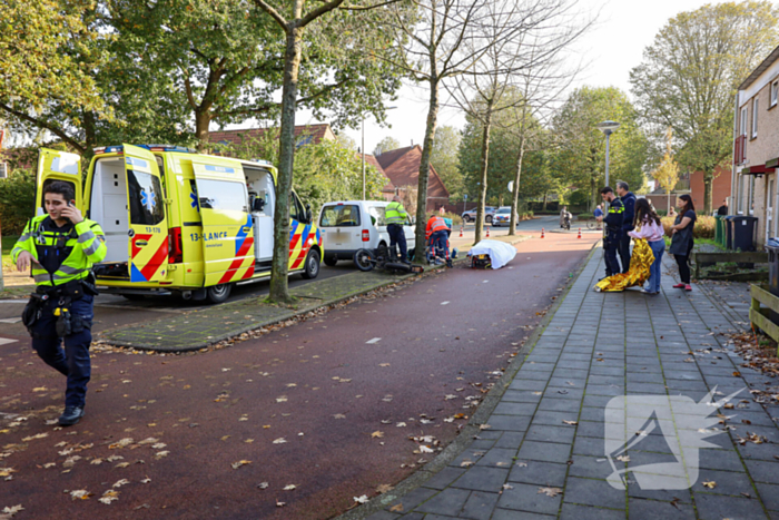 Automobilist en persoon op fatbike met elkaar in botsing