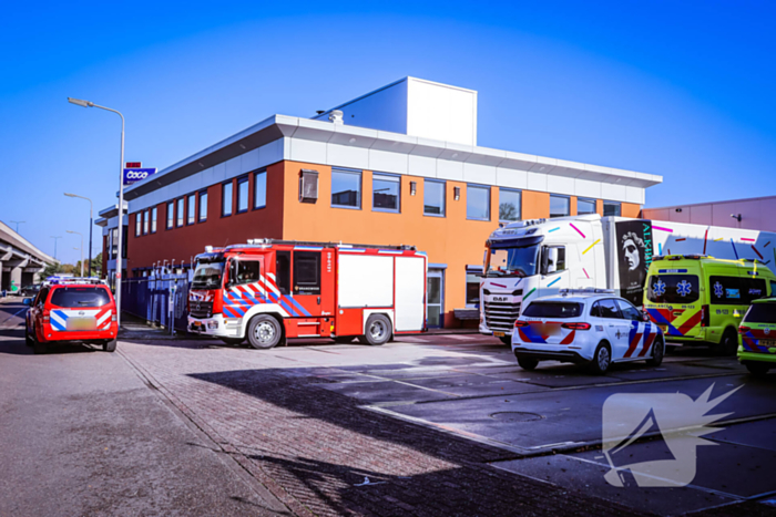 Ongeval in bedrijfspand van Drukkerij Wilco